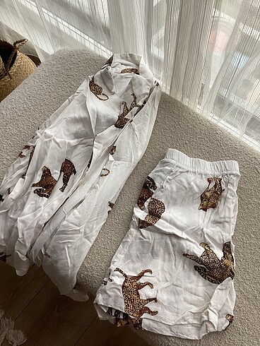 Trendyol & Milla Kaplan desenli pijama takımı
