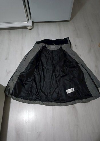 Gri Kadın Şişme Mont - Görsel 2