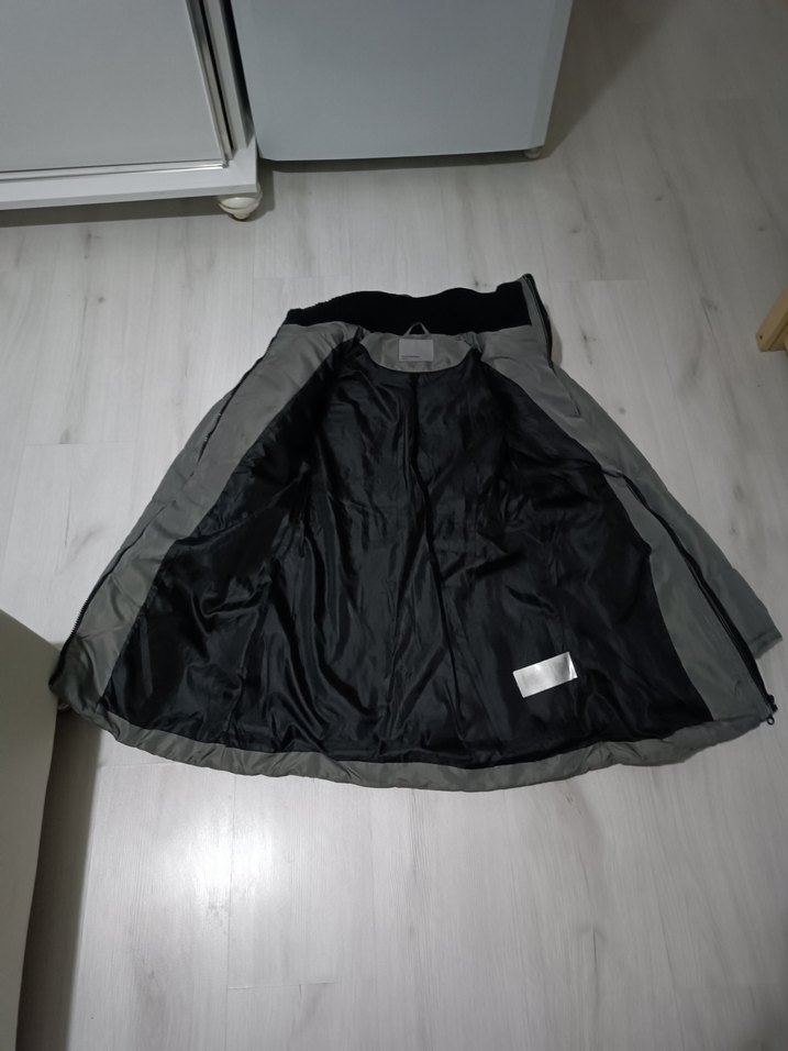 Gri Kadın Şişme Mont - Görsel 2