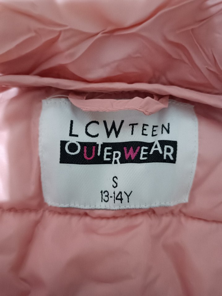 Pembe Kadın Kapüşonlu Fermuarlı Şişme Mont - Görsel 3