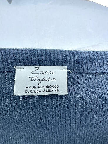 s Beden lacivert Renk Zara T-shirt %70 İndirimli.