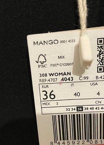 36 Beden Mango etek