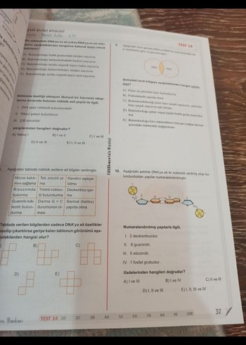 Fundamentals tyt biyoloji soru bankasi - Görsel 4