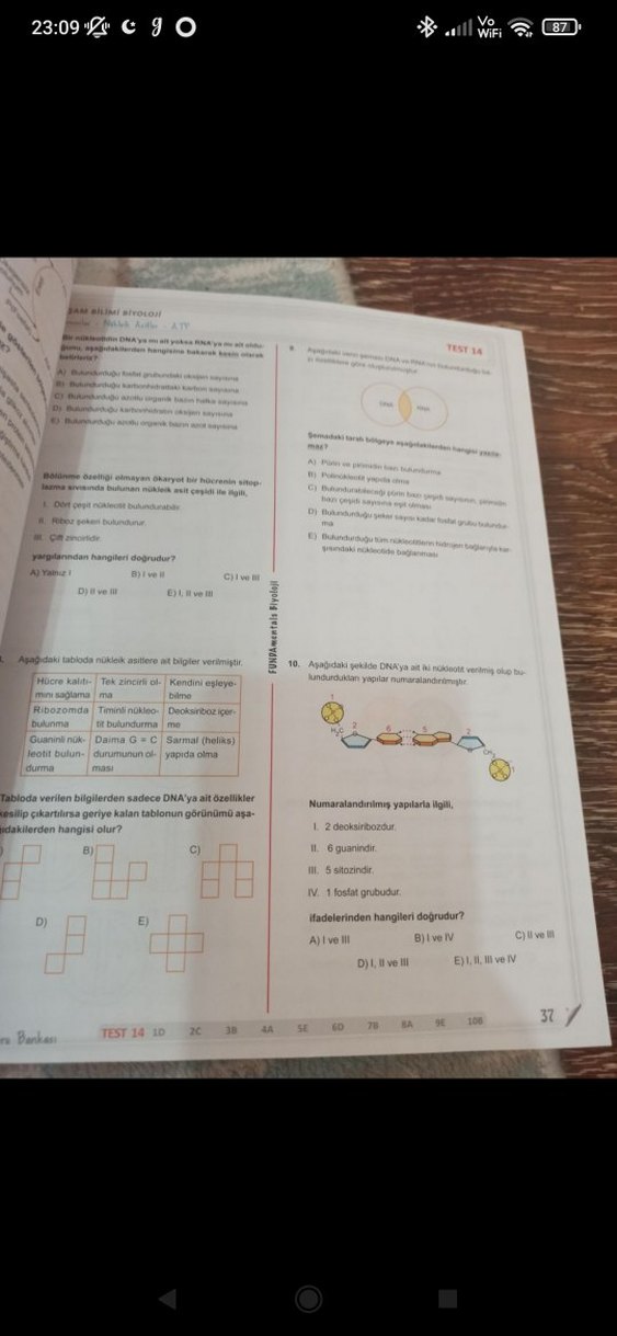 Fundamentals tyt biyoloji soru bankasi - Görsel 4