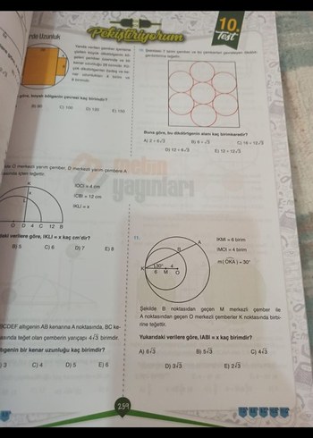 Metin yayinlari geometri test kitabi - Görsel 3