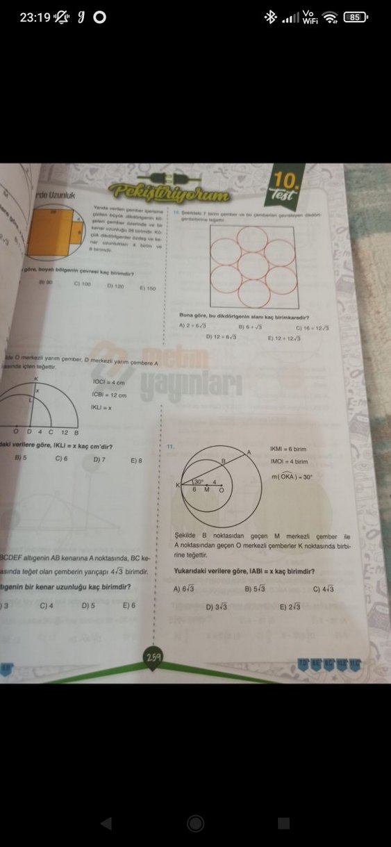 Metin yayinlari geometri test kitabi - Görsel 3