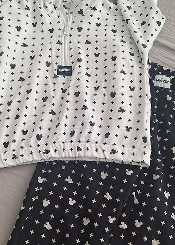 10 Yaş Beden Baskılı, V Yaka, Mini eşofman Takımı
