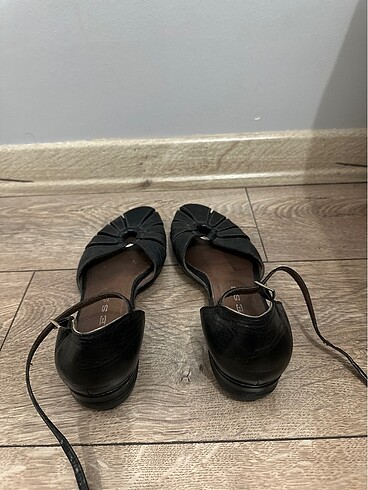 38 Beden Vintage siyah babet