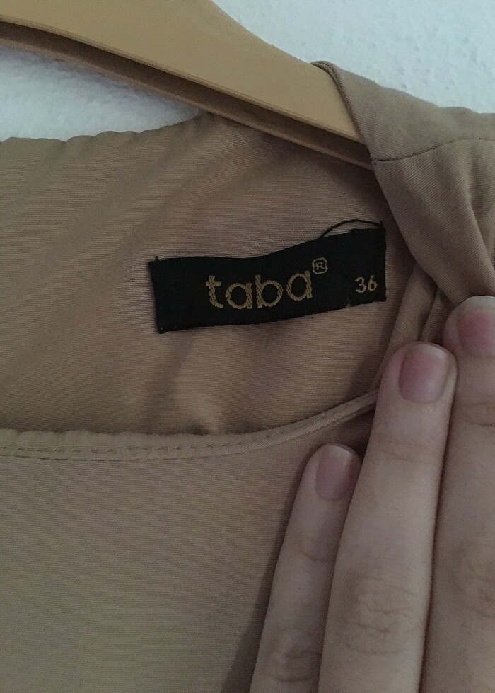 krem elbise - Görsel 3