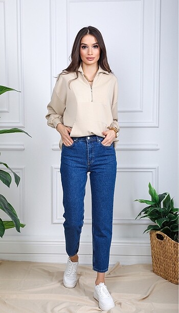xl Beden Bej Sweatshirt