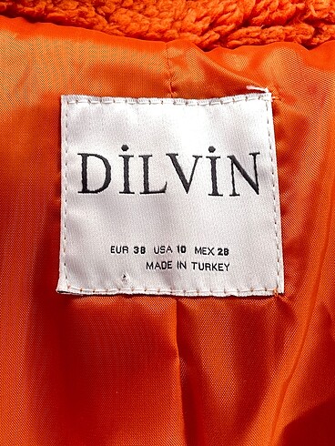 38 Beden turuncu Renk Dilvin Kaban %70 İndirimli.