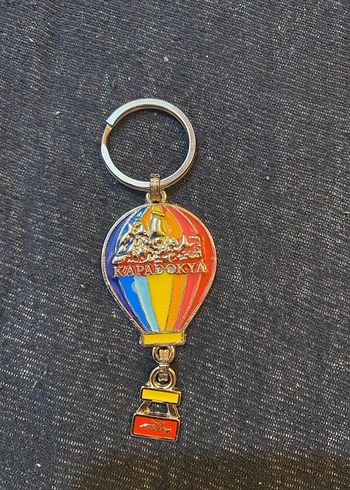 Diğer Renkli Puskullu Kapadokya Balon Anahtarlik