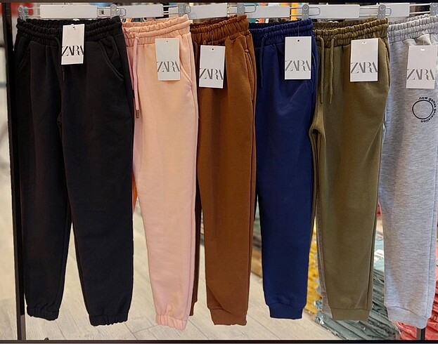 ZARA MARKALI 3 İPLİK ŞARDONSUZ EŞOFMAN