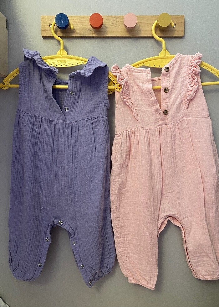 Bebek müslin tulum - Görsel 2