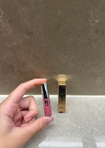 Beden pembe Renk mini ysl gloss