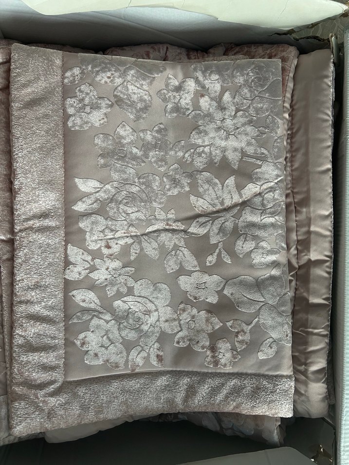 Pudra Karaca çift kişilik Yatak Örtüsü - Görsel 2