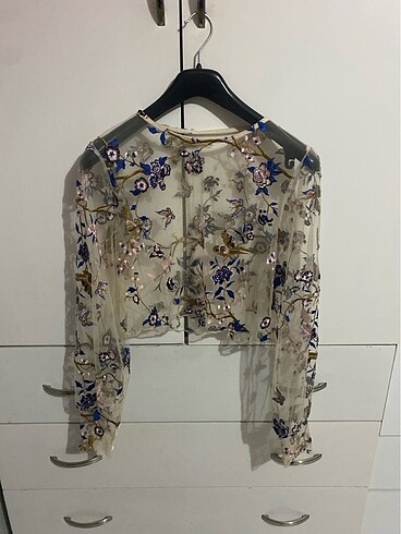 Zara transparan bluz