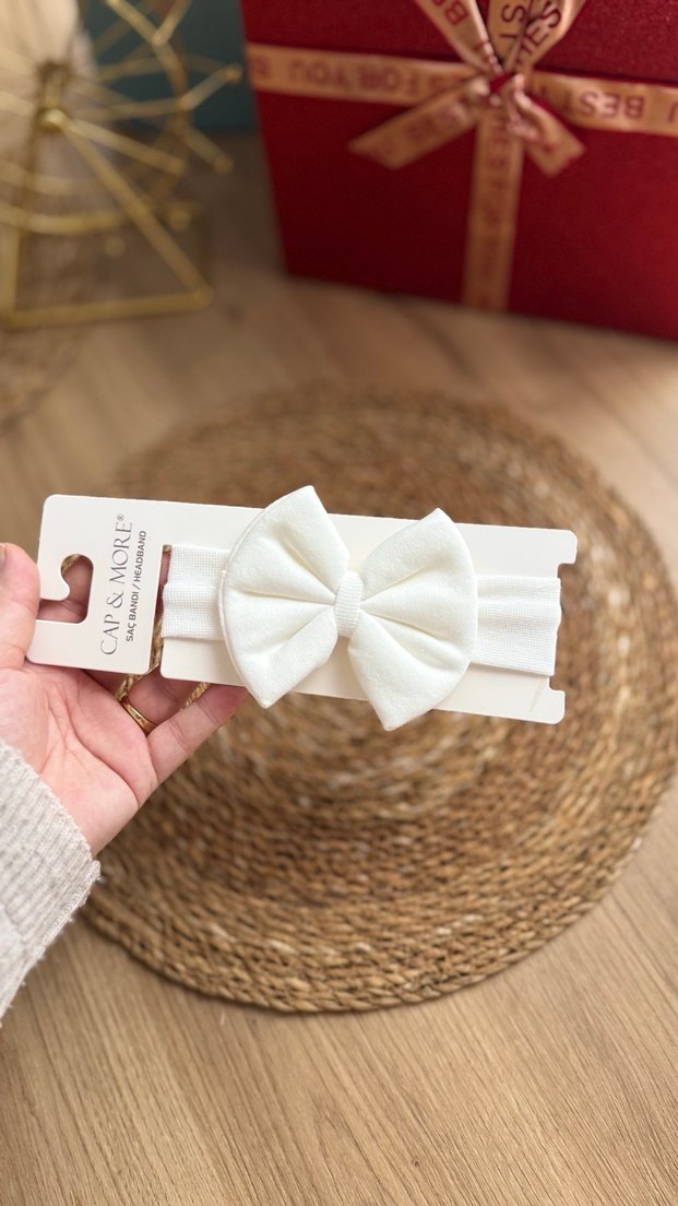 Pembe Fiyonk Detaylı Bebek Saç Bandı - Görsel 3