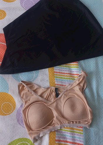 Uzun Kollu Mavi Batik Desenli Salaş Mayo - Görsel 4