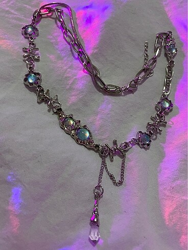 opal taşlı kolye