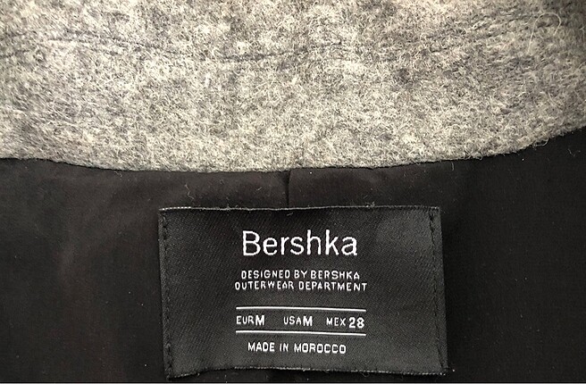 m Beden Bershka uzun palto kaban