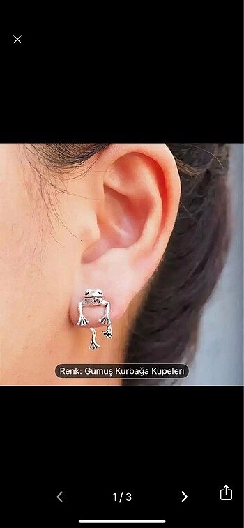 Kurbağa küpe