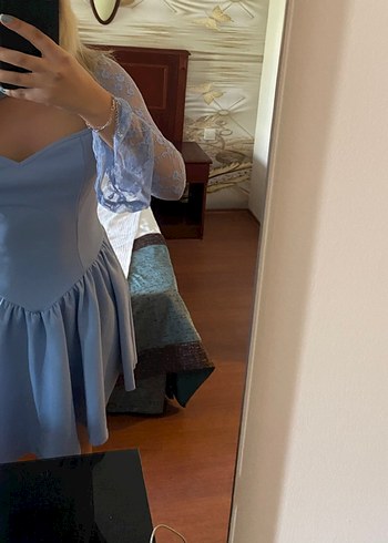 Mavi Straplez Midi Pinterest Elbise