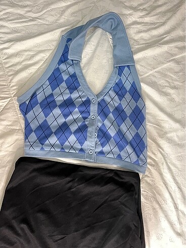 Sheinside Baklava desen crop