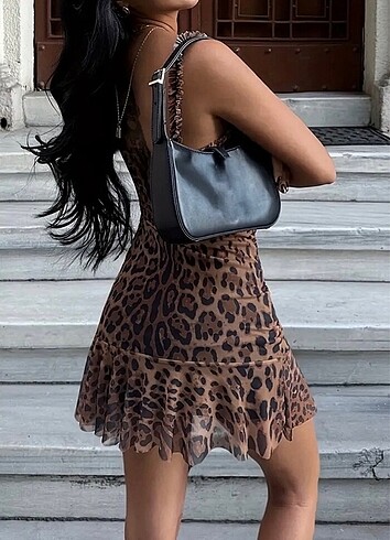 Sheinside Leoparlı elbise