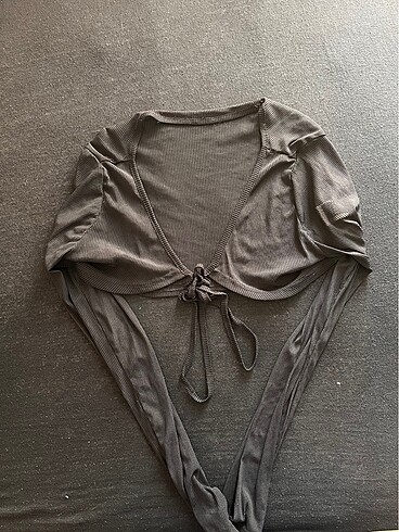 Crop bluz hırka