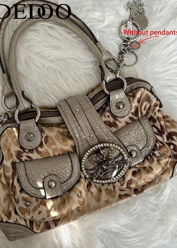 American Vintage Leopar Desenli Vintage Canta