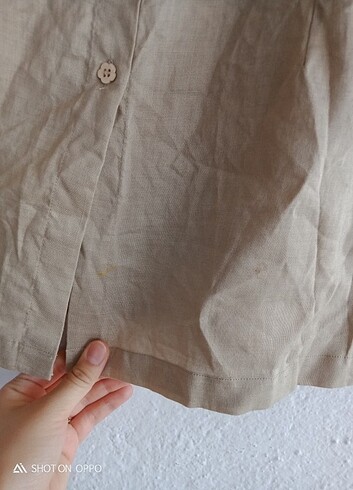 xl Beden camel Renk Vintage gömlek