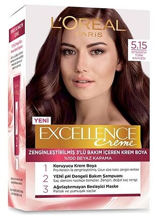 Loreal paris 5.15 efsanevi Türk kahvesi boya (Fahriye evcen) 