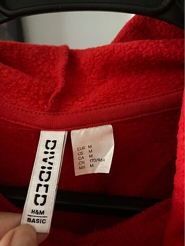 H&M Kırmızı hm swtshrt