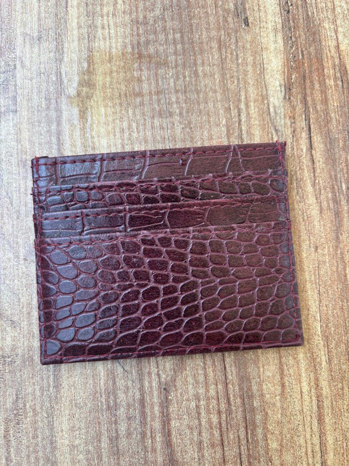 Kahverengi Kemerli Yılan Desenli Kadın Cüzdanı - Görsel 2