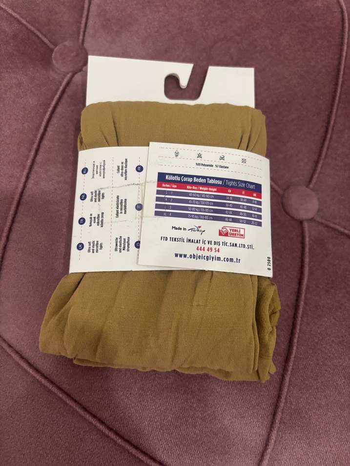 Kahverengi Mikro Külotlu Çorap - Görsel 2