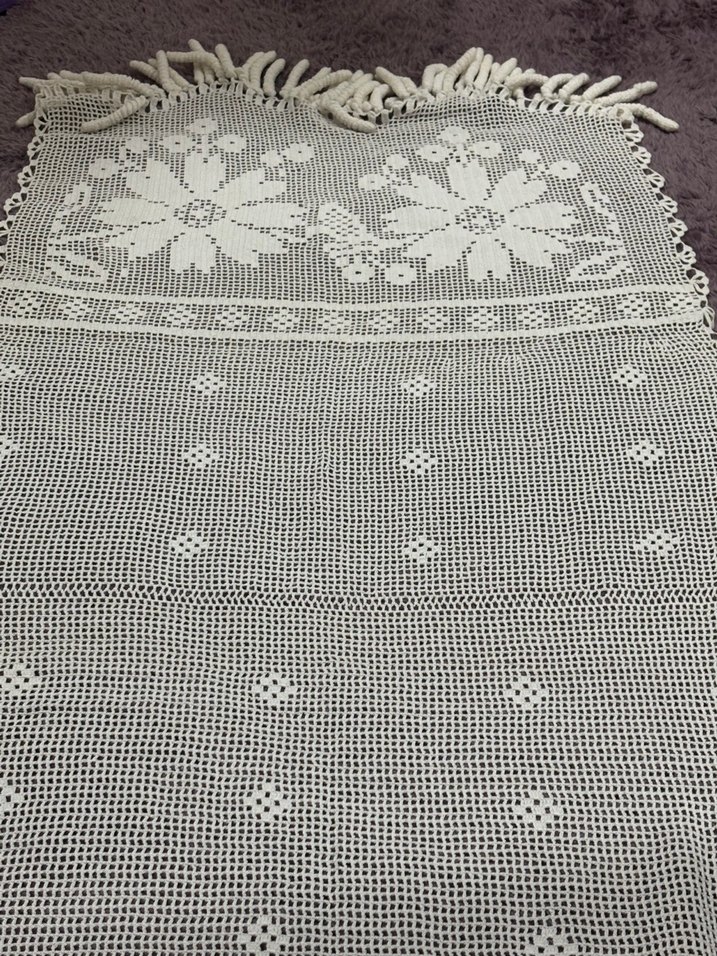 El Örgüsü Çiçek Desenli Dantel Runner - Görsel 4