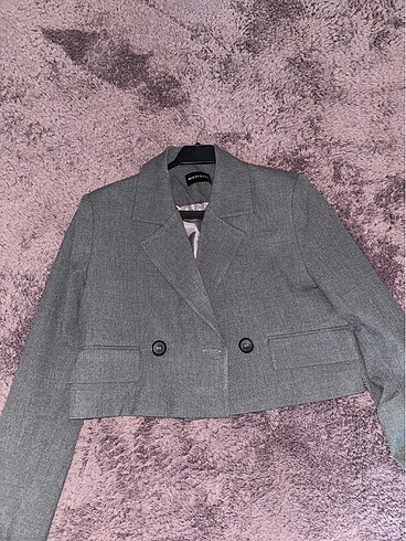 Crop ceket