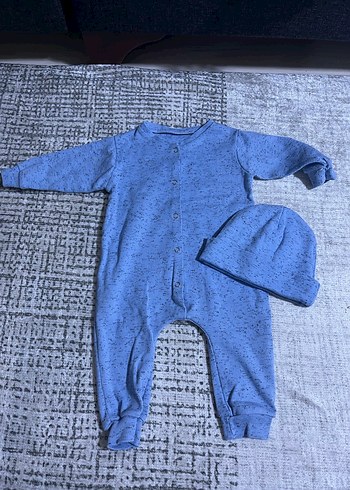 Gri Örgü Bebek Tulumu Kapüşonlu - Görsel 7