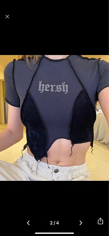 Urban Outfitters tasarım crop top