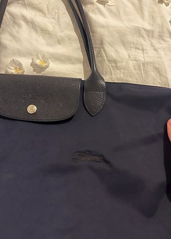 lacivert L boy longchamp canta