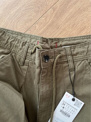 34 Beden zara pantolon asker rengi