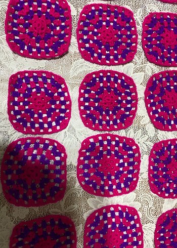 El Örgüsü Renkli Kare Motifler - Görsel 7