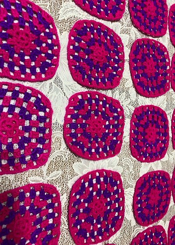 El Örgüsü Renkli Kare Motifler - Görsel 8