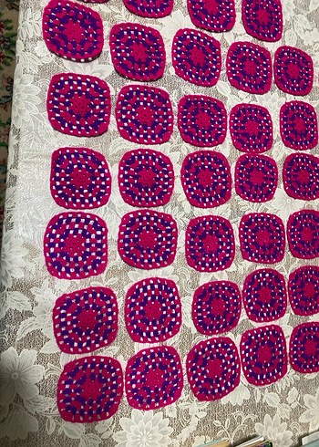 El Örgüsü Renkli Kare Motifler - Görsel 5