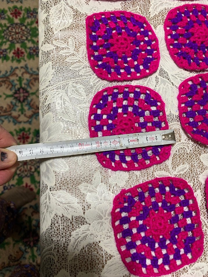 El Örgüsü Renkli Kare Motifler - Görsel 3