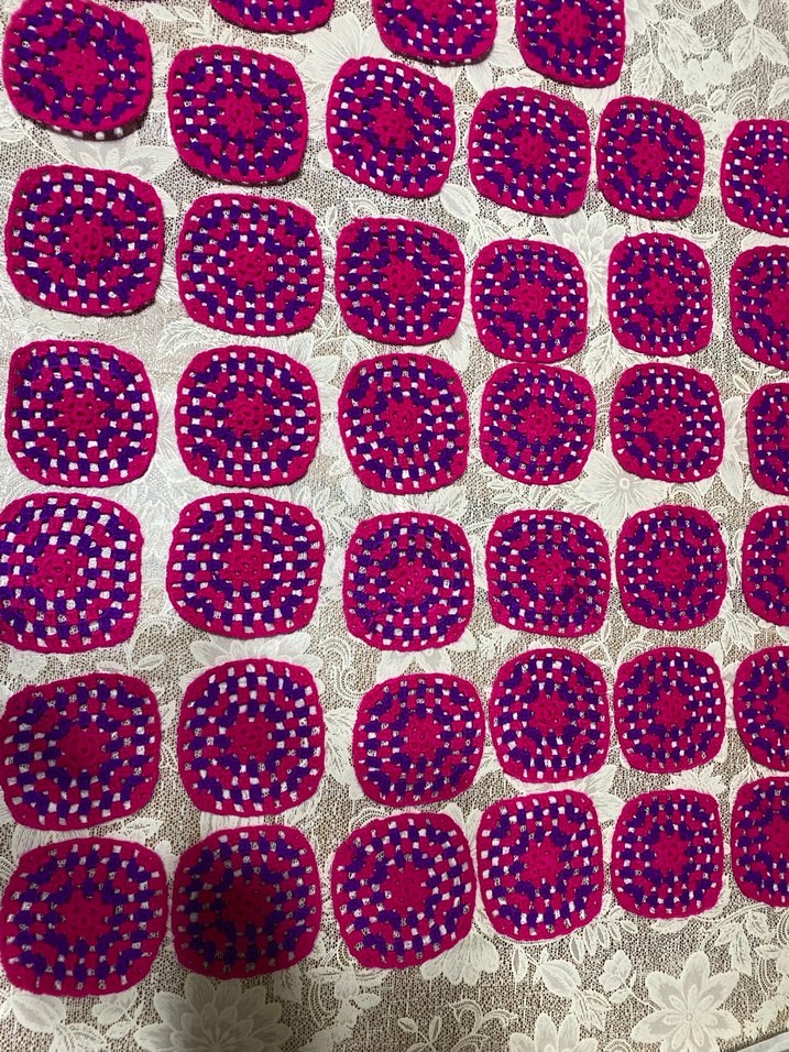 El Örgüsü Renkli Kare Motifler - Görsel 4