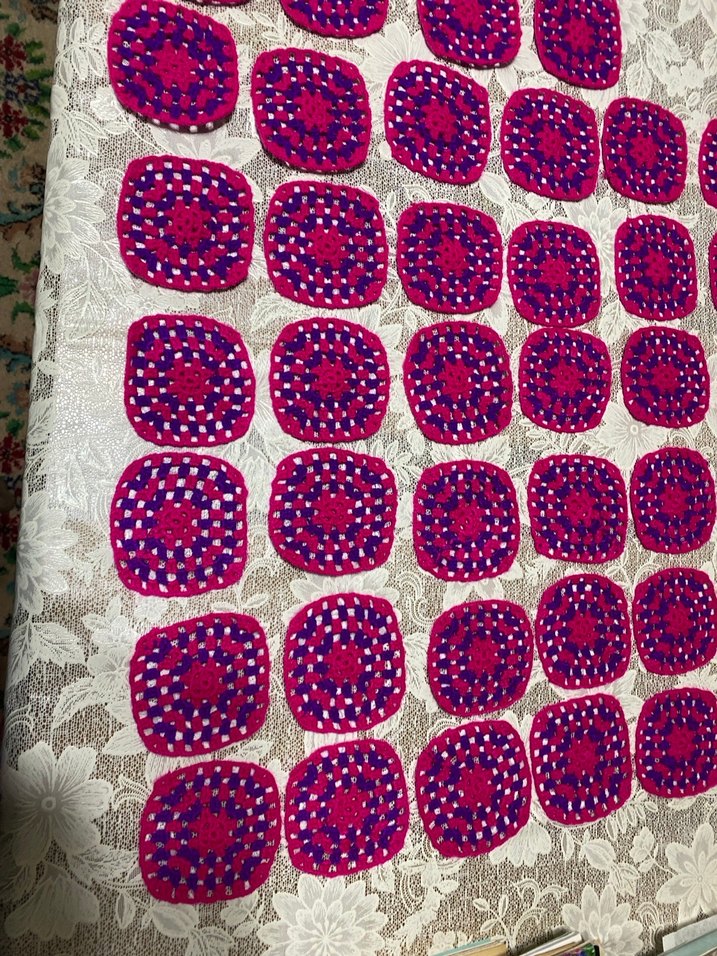 El Örgüsü Renkli Kare Motifler - Görsel 5