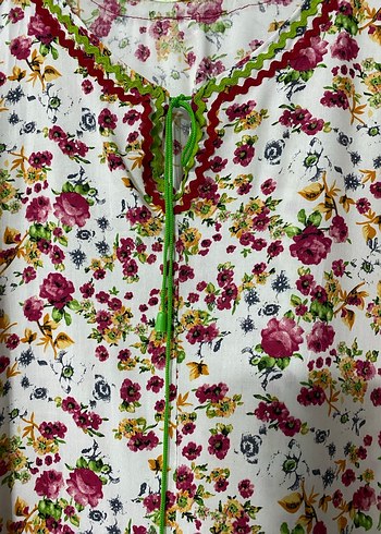 Çiçek Desenli Uzun Bohem elbise - Görsel 3