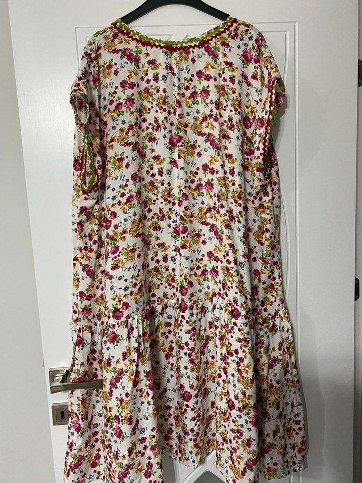 Çiçek Desenli Uzun Bohem elbise - Görsel 2